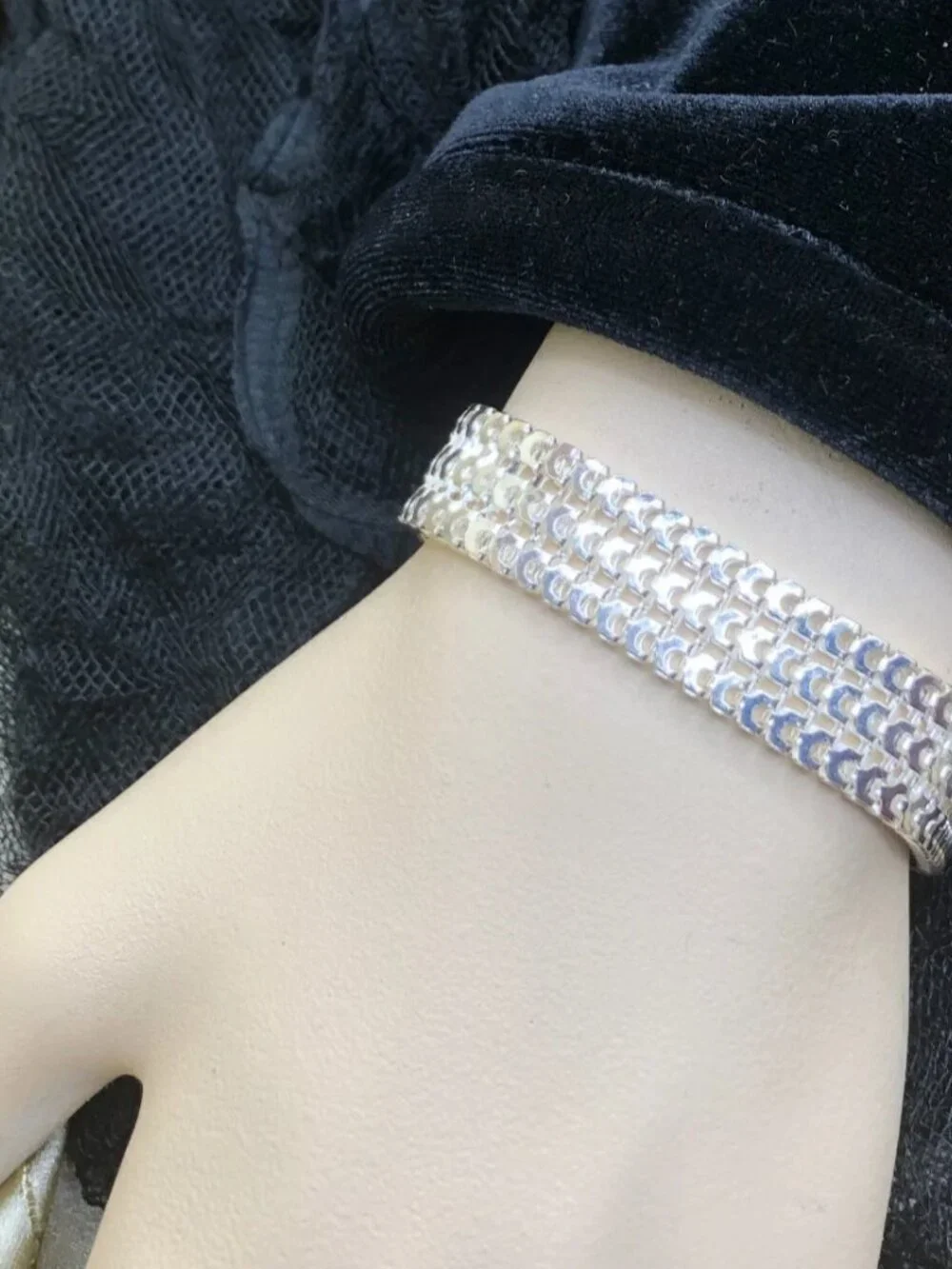 925 Sterling Silver Mesh 1/2